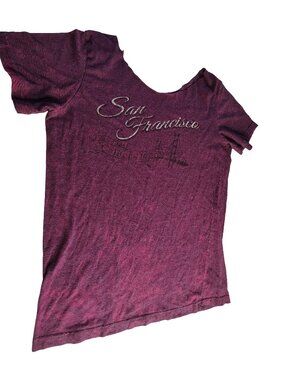 Women's Large Rare 80's Vintage Short Sleeve San Francisco California T-Shirt